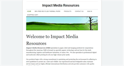 Desktop Screenshot of impactmediaresources.com